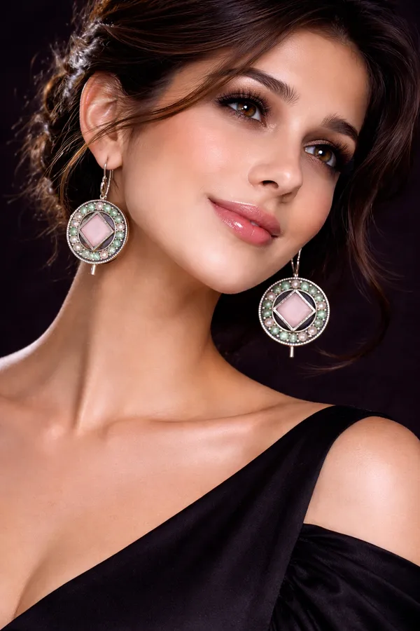 Baby_Pink_&_Sea_Green__Monalisa_Stone_Earrings_for_Women_|_German_Silver_Finish_Brass_Earrings_|_Lightweight_Ethnic_Jewelry_(1.2_Inch)