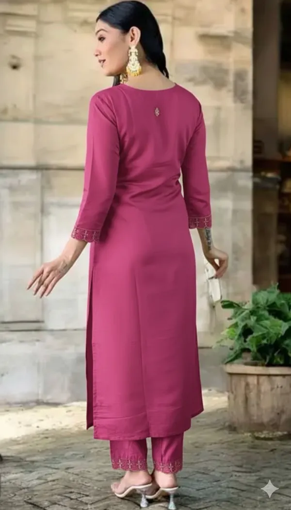 Pink_Rayon_Slub_Premium_&_Fancy_Design_Kurta_Set_For_Women
