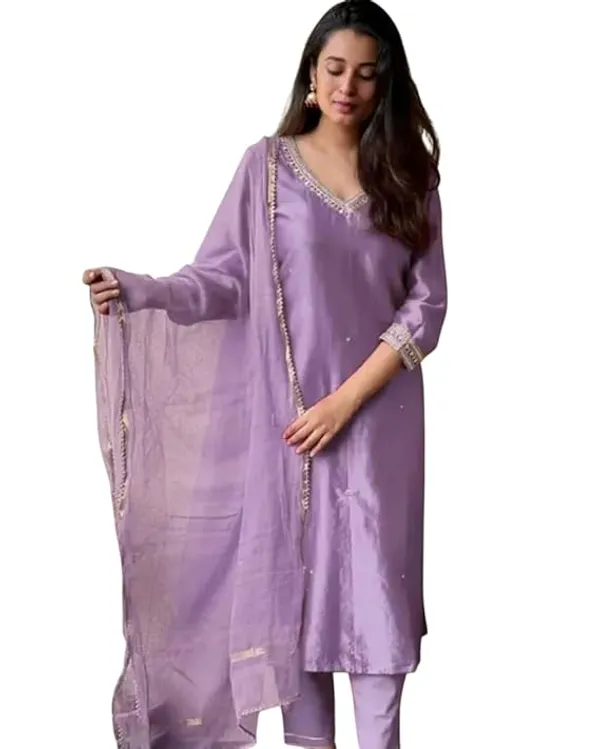 Purple_Rayon_Slub_Premium_&_Fancy_Design_Kurta_Set_For_Women