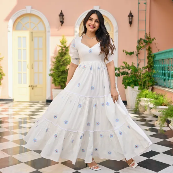 White_Chanderi_Premium_&_Fancy_Design_Gown_For_Women