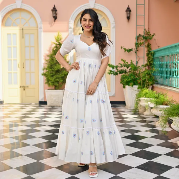 White_Chanderi_Premium_&_Fancy_Design_Gown_For_Women