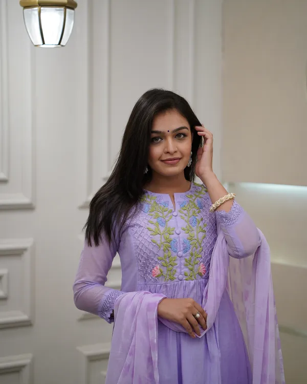Light_Purple_Chanderi_Premium_&_Fancy_Design_Kurta_Set_For_Women