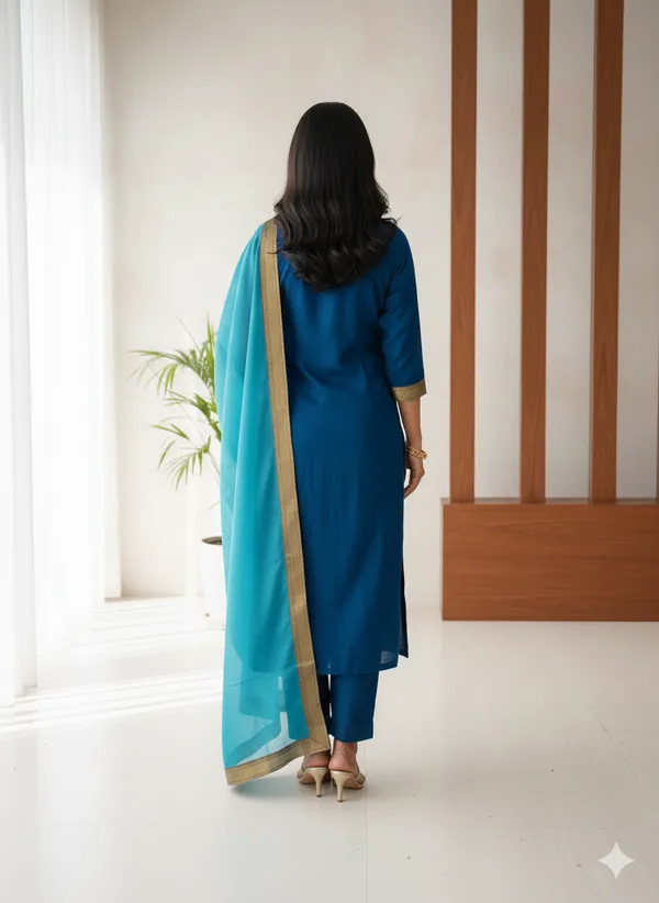 Rama_Rayon_Slub_Premium_&_Fancy_Design_Kurta_Set_For_Women