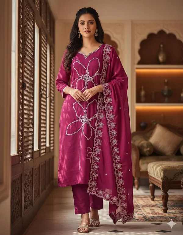 Purple_Rayon_Slub_Premium_&_Fancy_Design_Kurta_Set_For_Women