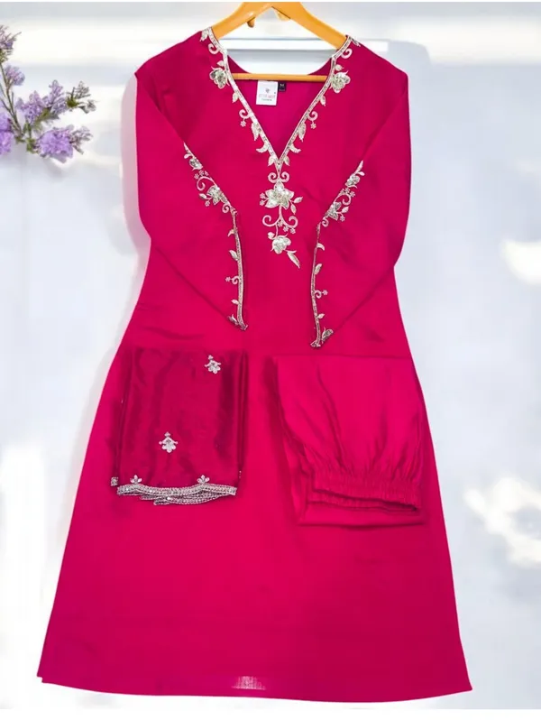 Rani_Rayon_Slub_Premium_&_Fancy_Design_Kurta_Set_For_Women