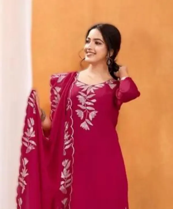 Pink_Vichitra_Premium_&_Fancy_Design_Kurta_Set_For_Women