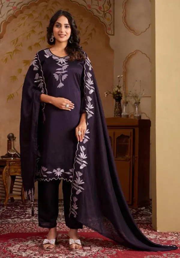 Purple_Vichitra_Premium_&_Fancy_Design_Kurta_Set_For_Women