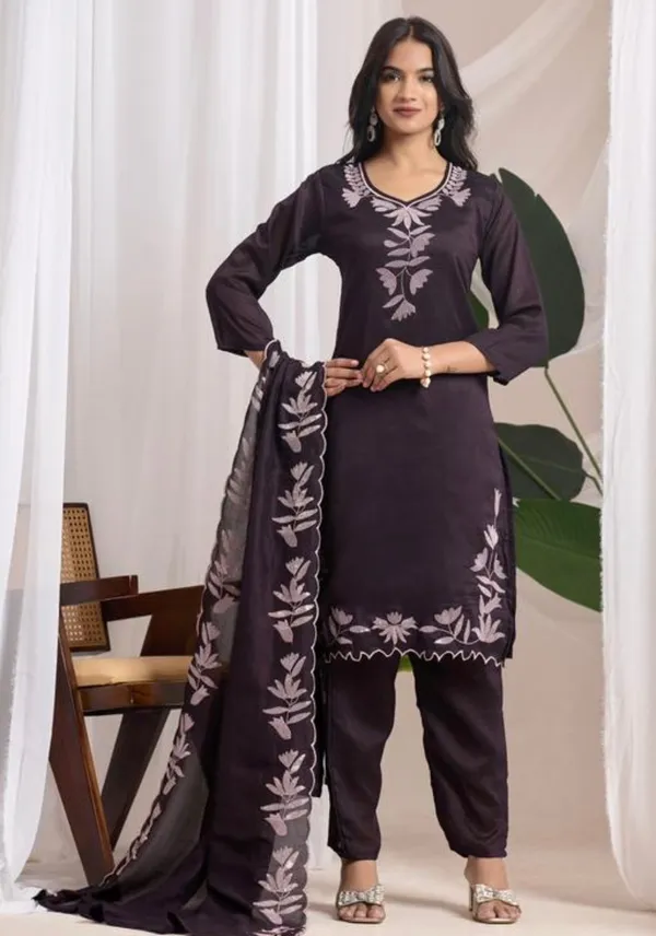 Purple_Vichitra_Premium_&_Fancy_Design_Kurta_Set_For_Women