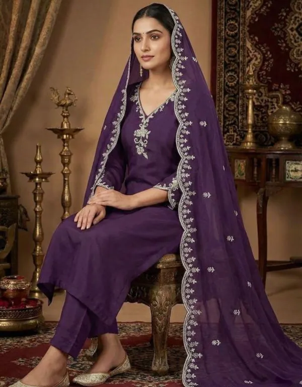 Purple_Rayon_Slub_Premium_&_Fancy_Design_Kurta_Set_For_Women