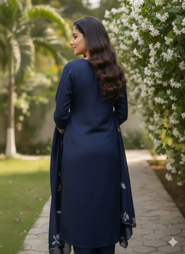 Blue_Vichitra_Premium_&_Fancy_Design_Kurta_Set_For_Women