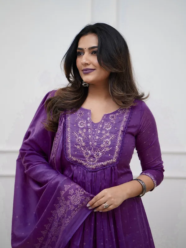 Purple_Chanderi_Premium_&_Fancy_Design_Kurta_Set_For_Women
