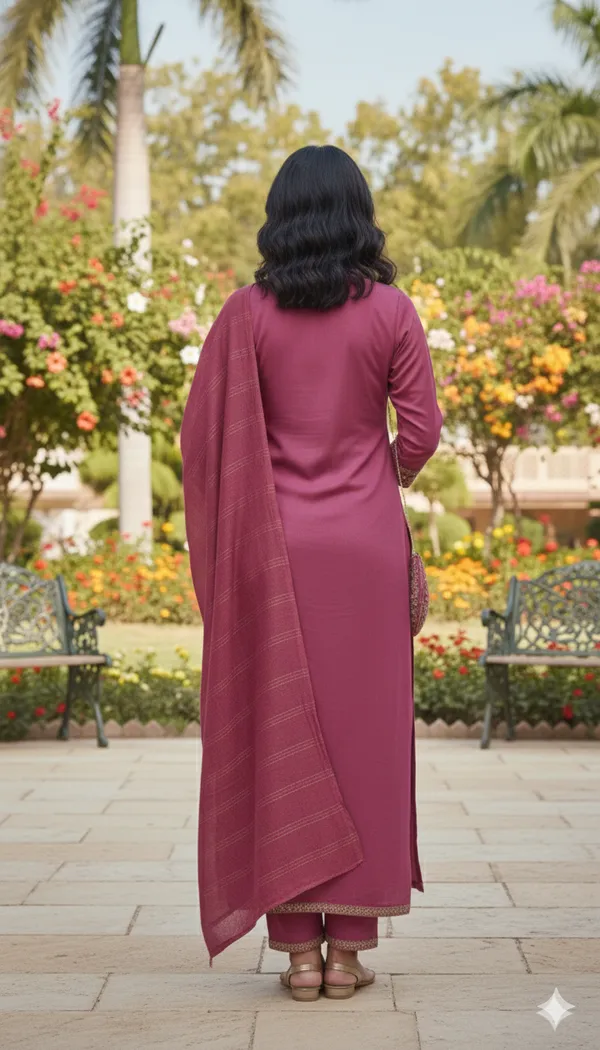 Onion_Rayon_Slub_Premium_&_Fancy_Design_Kurta_Set_For_Women