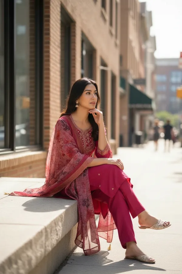 Rani_Chanderi_Premium_&_Fancy_Design_Kurta_Set_For_Women