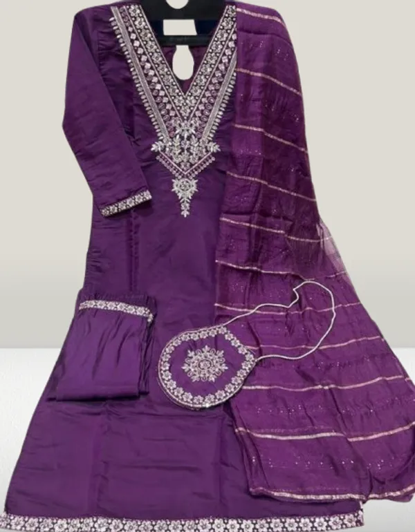 Purple_Rayon_Slub_Premium_&_Fancy_Design_Kurta_Set_For_Women