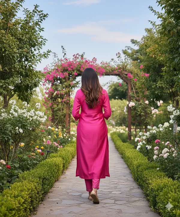 Pink_Rayon_Slub_Premium_&_Fancy_Design_Kurta_Set_For_Women