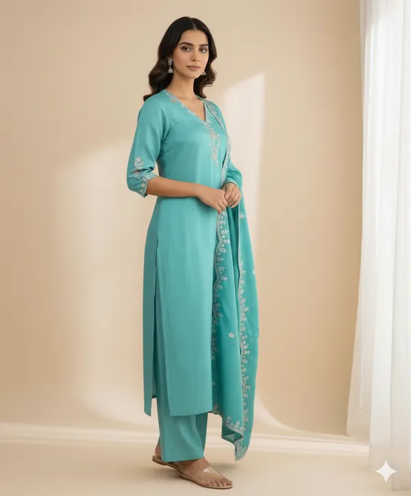 Rama_Rayon_Slub_Premium_&_Fancy_Design_Kurta_Set_For_Women