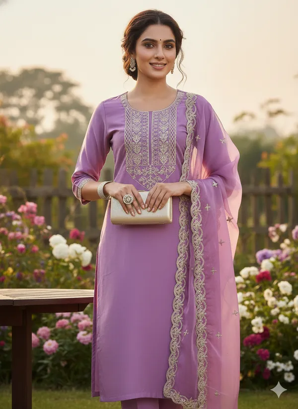 Pink_Rayon_Slub_Premium_&_Fancy_Design_Kurta_Set_For_Women