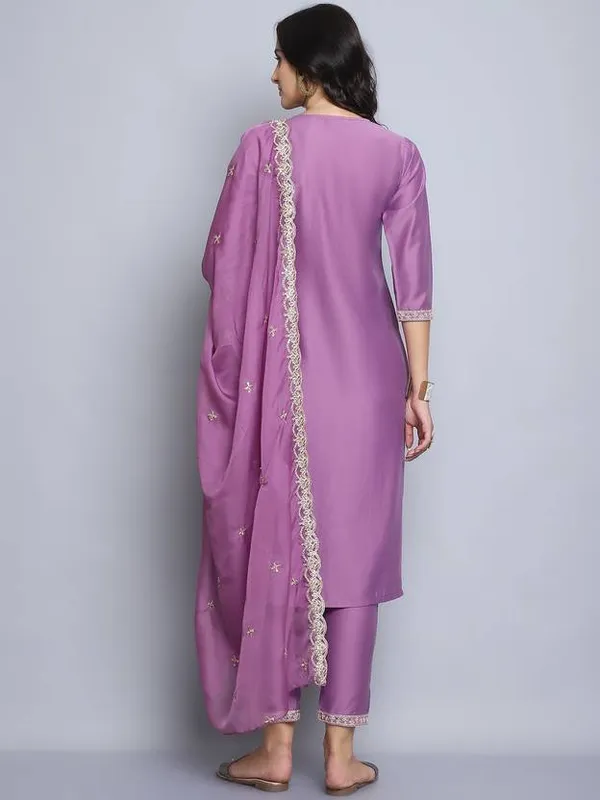 Pink_Rayon_Slub_Premium_&_Fancy_Design_Kurta_Set_For_Women