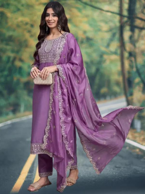 Purple_Rayon_Slub_Premium_&_Fancy_Design_Kurta_Set_For_Women