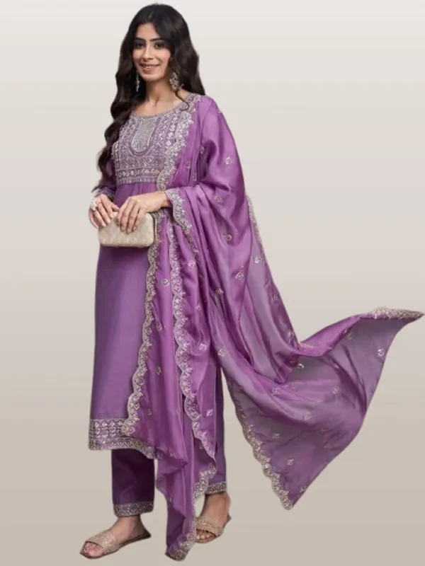 Purple_Rayon_Slub_Premium_&_Fancy_Design_Kurta_Set_For_Women