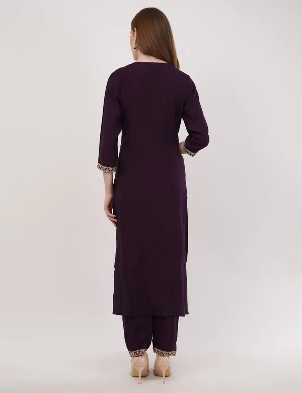 Purple_Rayon_Slub_Premium_&_Fancy_Design_Kurta_Set_For_Women