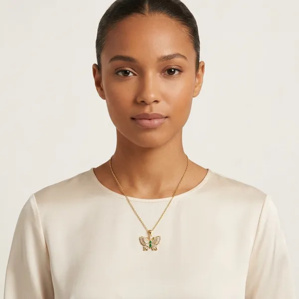 Gold_Green_Crystal_Butterfly_Pendant_Necklace_For_Women