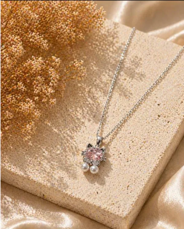 Gold_Pink_Crystal_Floral_Pearl_Accent_Pendant_Necklace_For_Women
