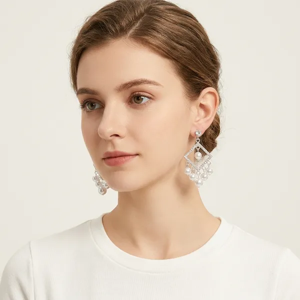 Silver_Crystal_Square_Frame_Pearl_Drop_Dangle_Earrings_For_Women