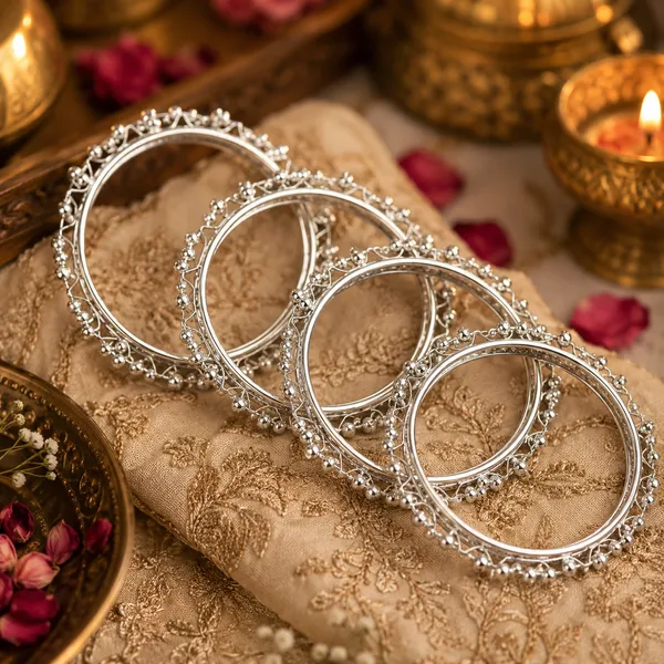 Chandrika_Silver_Bangles_Set