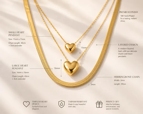 Gold_Stainless_Steel_Multi-Layer_Heart_Pendant_Necklace_For_Women