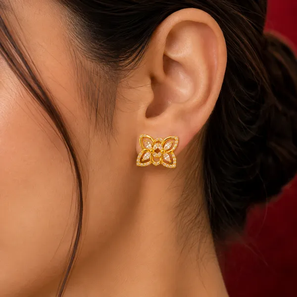 Gold_Floral_Earrings