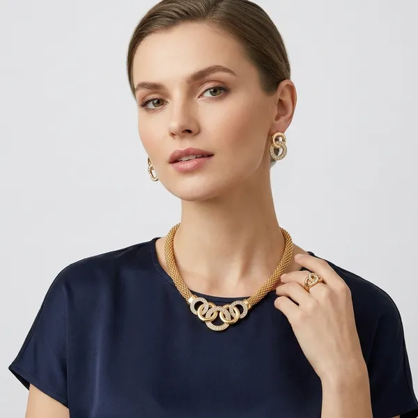 Gold_Alloy_Crystal_Chain_Link_Jewelry_Set_For_Women