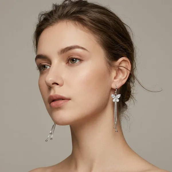 Silver_Crystal_Cluster_Drop_Earrings_For_Women