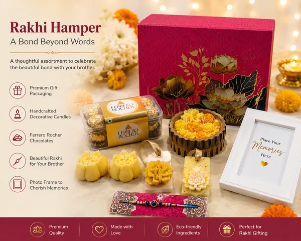 Premium_Rakhi_Gift_Hamper_for_Brother_with_Ferrero_Rocher_Chocolates,_Decorative_Candles,_Photo_Frame,_Floral_Urli_Candle_&_Designer_Rakhi_|_Raksha_Bandhan_Gift_Box