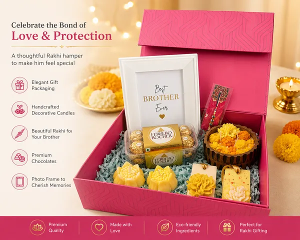 Premium_Rakhi_Gift_Hamper_for_Brother_with_Ferrero_Rocher_Chocolates,_Decorative_Candles,_Photo_Frame,_Floral_Urli_Candle_&_Designer_Rakhi_|_Raksha_Bandhan_Gift_Box