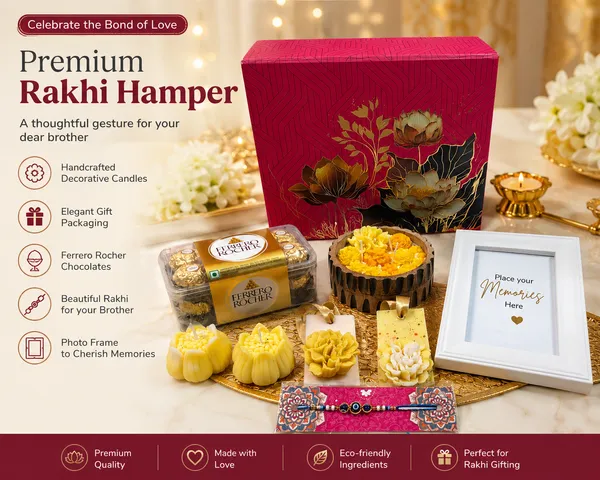 Premium_Rakhi_Gift_Hamper_for_Brother_with_Ferrero_Rocher_Chocolates,_Decorative_Candles,_Photo_Frame,_Floral_Urli_Candle_&_Designer_Rakhi_|_Raksha_Bandhan_Gift_Box