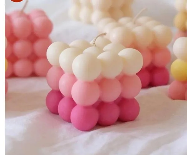 Bubble_Cube_Candles_Set_of_2_|_Aesthetic_Decorative_Scented_Wax_Candles_for_Home_Décor,_Gifting_&_Table_Centerpiece_|_Pink_&_White_Gradient_Design_(5.5_cm)