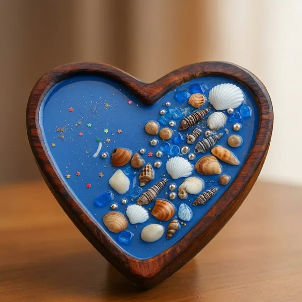 Blue_Ocean_Shell_Heart_Decorative_Scented_Candle