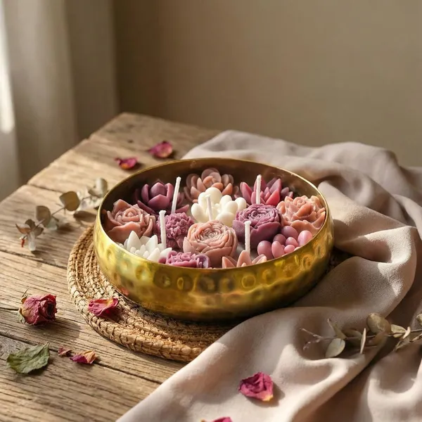 Mauve_/_Ivory_Floral_Garden_Urli_Candle