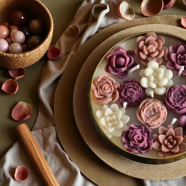Mauve_/_Ivory_Floral_Garden_Urli_Candle