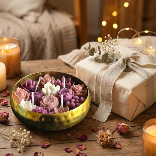 Mauve_/_Ivory_Floral_Garden_Urli_Candle