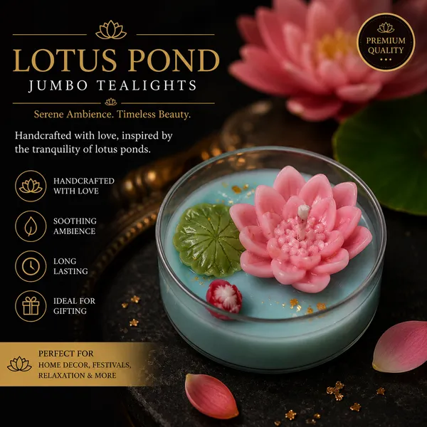 Jumbo_Lotus_Pond_Tealight_Candles_Set_of_8_|_Decorative_Floating_Lotus_Flower_Wax_Candles_in_Glass_Cup_|_Scented_Gift_Set_for_Diwali,_Home_Décor,_Meditation,_Spa,_Wedding_&_Festive_Decoration