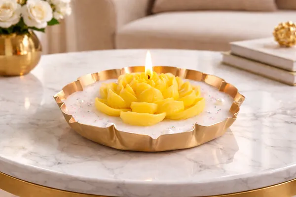 Yellow_Golden_Lotus_Urli_Candle_-_Citrus
