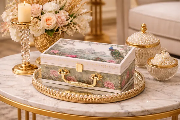 Luxury_Wedding_Gift_Box_Set_with_2_Scented_Candles_|_Premium_Decorative_Keepsake_Box_with_Floral_&_Peacock_Design_|_Elegant_Return_Gift_/_Bridal_Hamper_/_Festive_Gift_Set