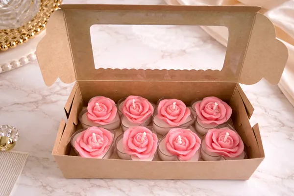 Set_of_8_Rose_Flower_Scented_Tealight_Candles_in_Heart-Shaped_Cups_|_Decorative_Romantic_Candles_for_Home_Décor,_Gifting,_Diwali,_Valentine,_Wedding_&_Spa_|_Pink_Floral_Aroma_Candles