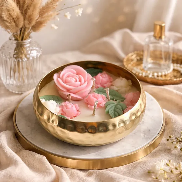 Pink_/_Ivory_/_Green_Rose_Garden_Urli_Candle
