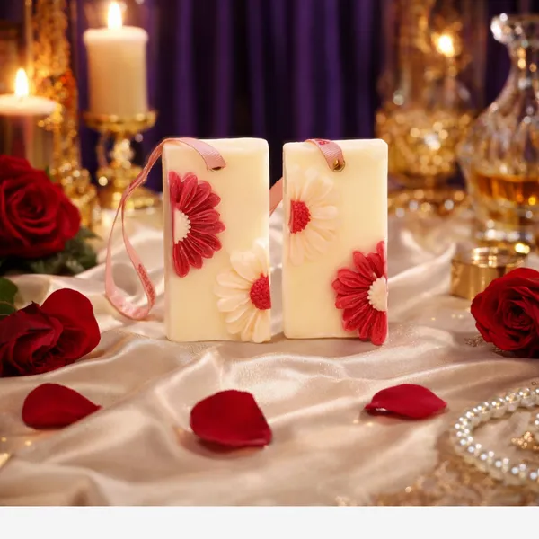 Floral_Elegance_Wax_Tablets_(Pack_of_2)_|_Scented_Wardrobe_Freshener_with_Daisy_Design_|_Luxury_Closet,_Drawer_&_Room_Fragrance_Bars_|_Decorative_Gift_Set