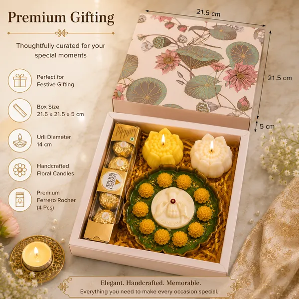 Raksha_Bandhan_Premium_Gift_Hamper_|_Decorative_Urli_Candle,_2_Floral_Candles_&_Ferrero_Rocher_Chocolates_|_Luxury_Rakhi_Gift_Box_for_Brother,_Sister_&_Family