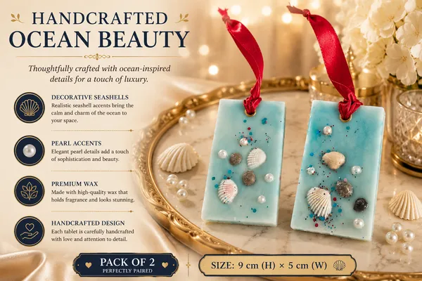 Pack_of_2_Ocean_Breeze_Scented_Wax_Tablets_|_Handmade_Hanging_Wardrobe_Freshener_with_Seashell_&_Pearl_Decor_|_Decorative_Wax_Sachets_for_Closets,_Drawers,_Shoe_Cabinets_&_Bathrooms_|_9_cm_x_5_cm
