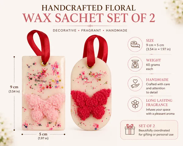 Floral_Butterfly_Wax_Sachet_Set_–_2_Pink_Sachets_|_Decorative_Hanging_Fragrance_Sachets_for_Wardrobe,_Closet_&_Gift_Giving